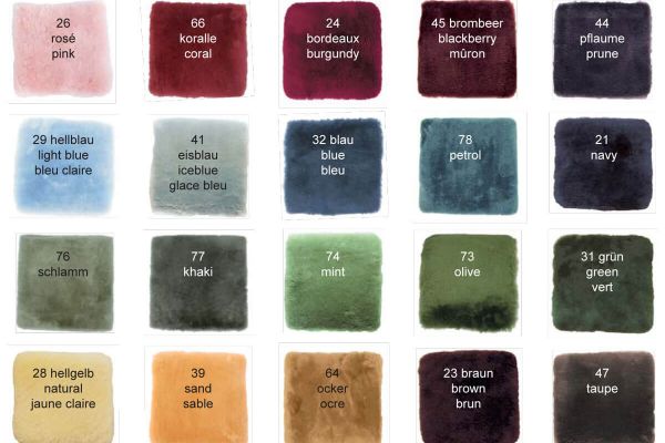 Mattes Fellfarben